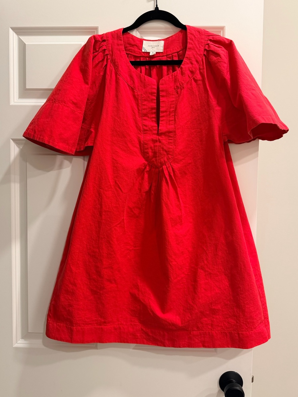 Tuckernuck - Pomander Place Bright Red A-Line Cotton Dress
